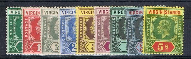 Image of Virgin Islands/British Virgin Islands SG 69/77 MM British Commonwealth Stamp